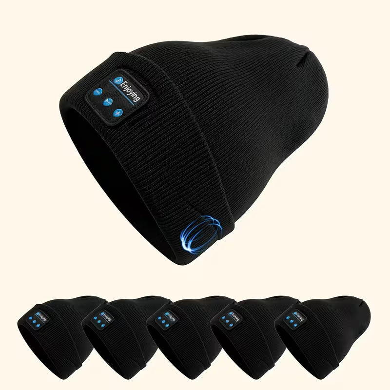 Autumn Winter Bluetooth Knitted Hat – Wireless Headset, Noise Reduction