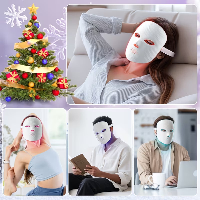 7-Color LED Facial Mask – Skin Firming & Glow Therapy