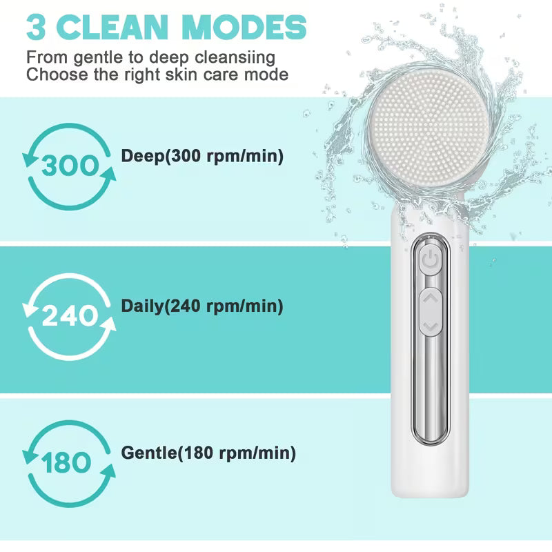 6-in-1 Electric Facial Cleansing Brush Set – Deep Clean