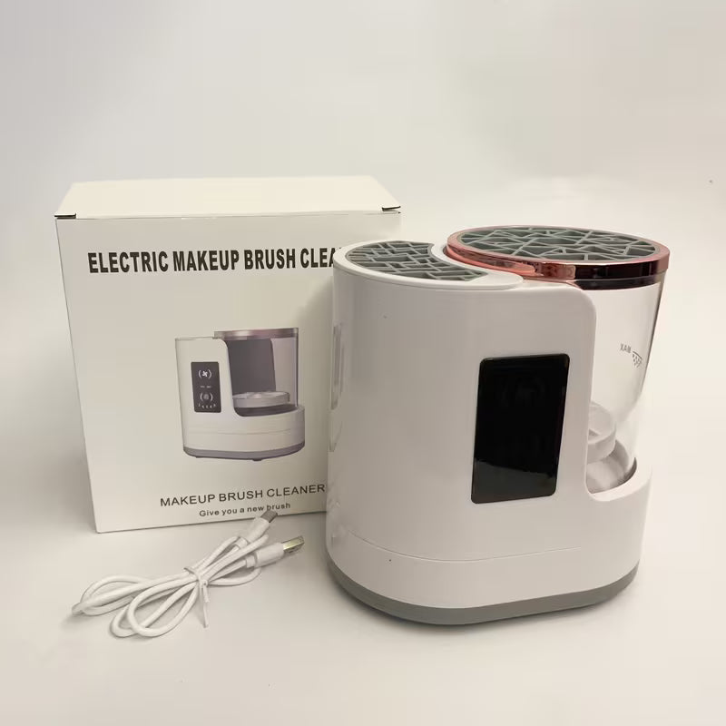 2-in-1 Electric Makeup Brush Cleaner & Dryer – USB Auto Spin