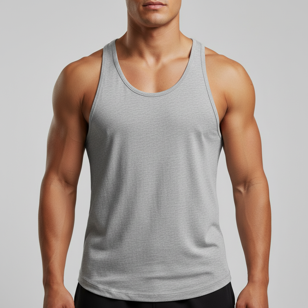 Men's Stringer Tank Tops Muscule Cut Bodybuilding Gym Vest Y-Back Fitness T-Shirts 3Pc Set