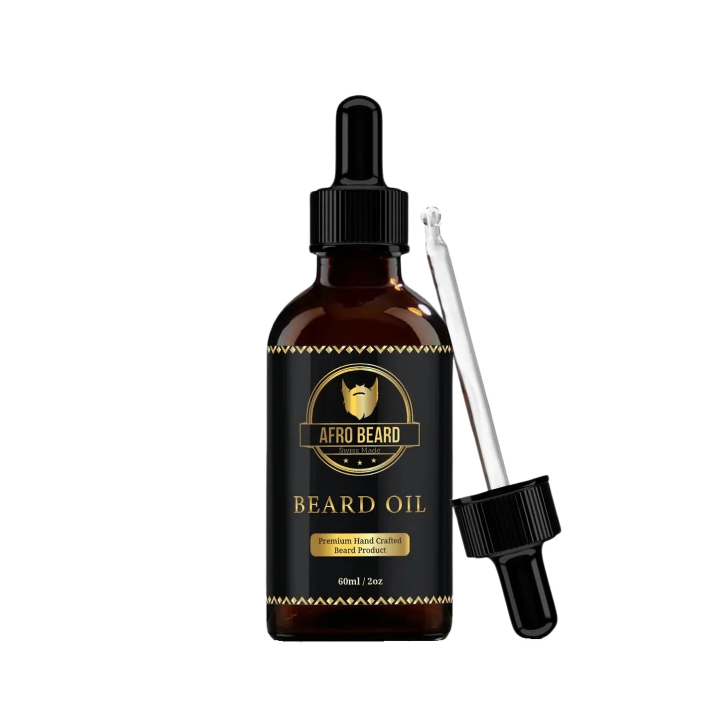 AfroBeard Beard Growth Bundle: Classic Beard Oil & Deluxe Beard Roller