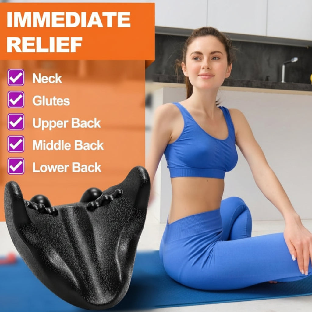Neck Massage Pillow Psoa Release Tool back Stretcher Shoulder Relaxer