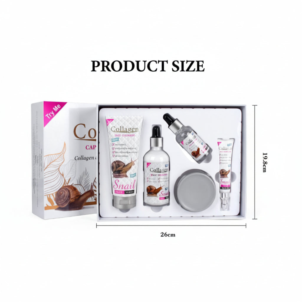 Snail Collagen Skin Care Set (5-Piece)