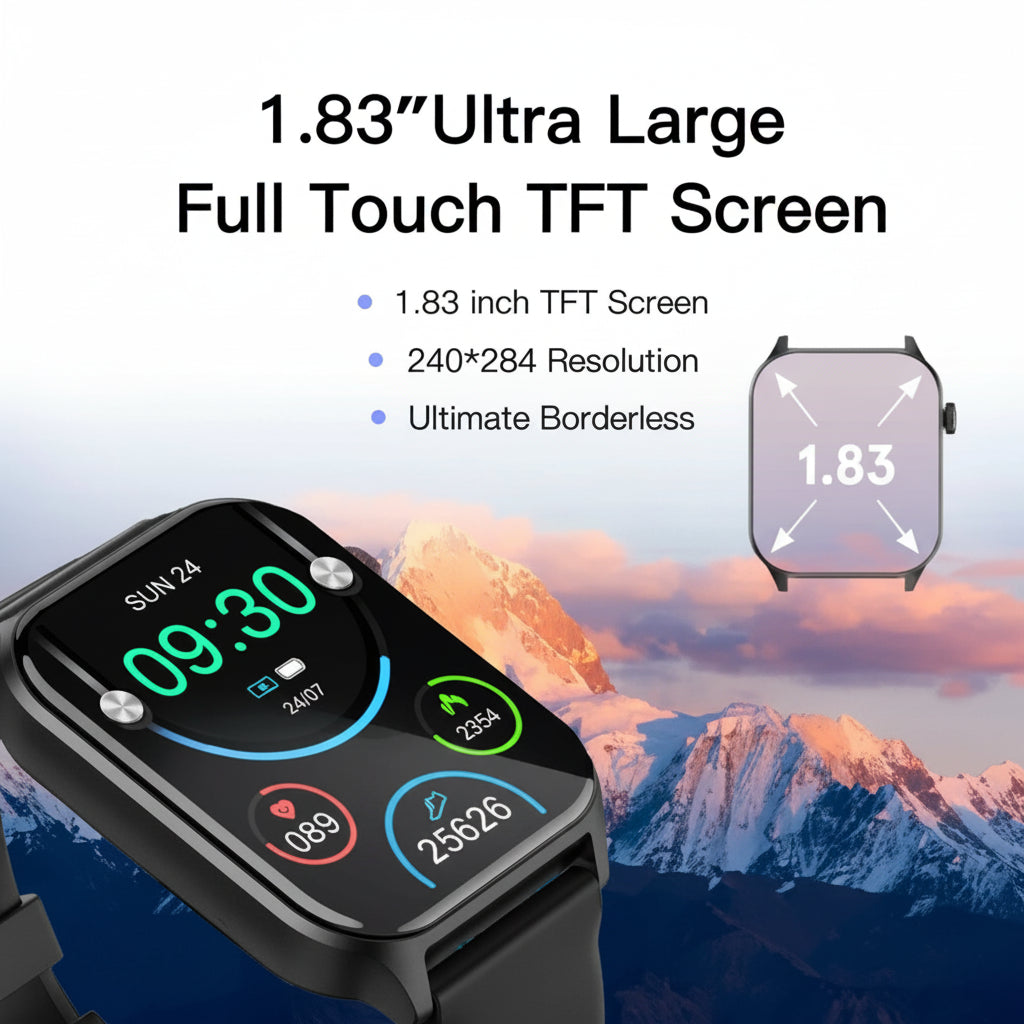 1.83" Screen Waterproof Smart Watch Unisex