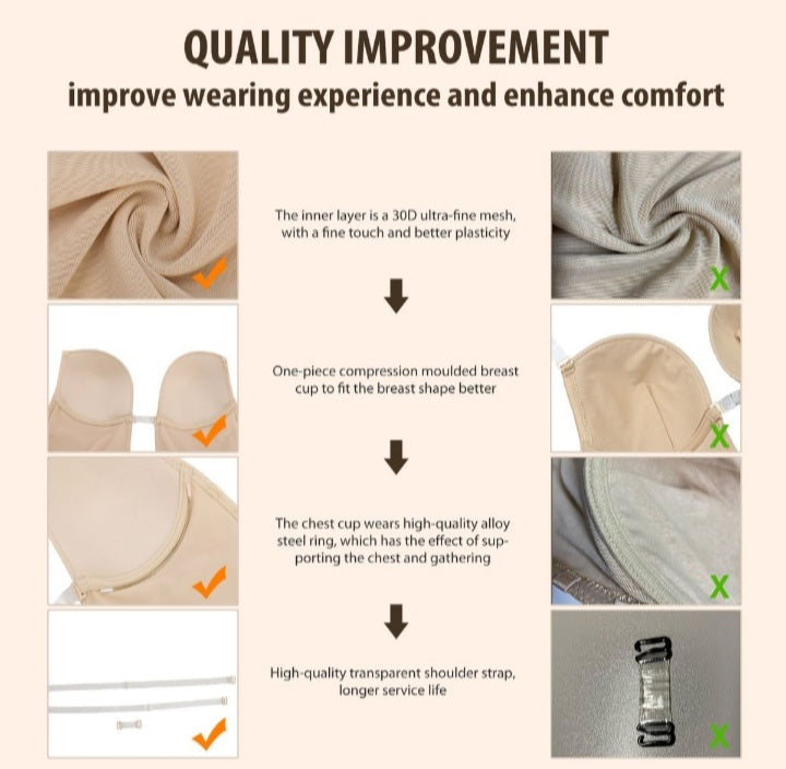 Seamless U-Plunge Backless Bodysuit Shapewear