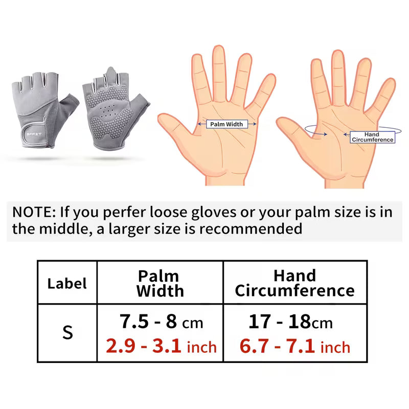 Fingerless Workout Gloves – Breathable Gym & Cycling Grip