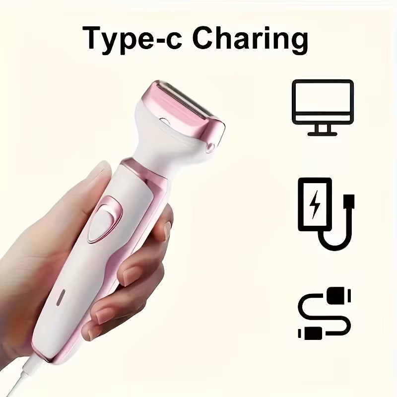 Women’s Electric Hair Remover Set – USB Rechargeable, Multi-Functional, Portable