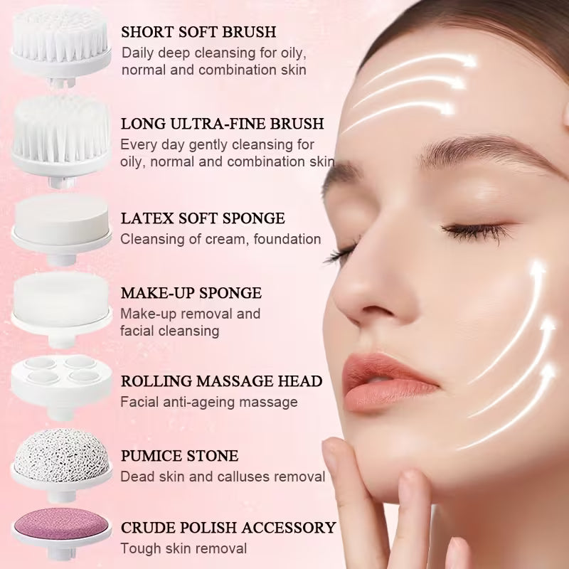 7-In-1 Face Cleaner & Beauty Massager