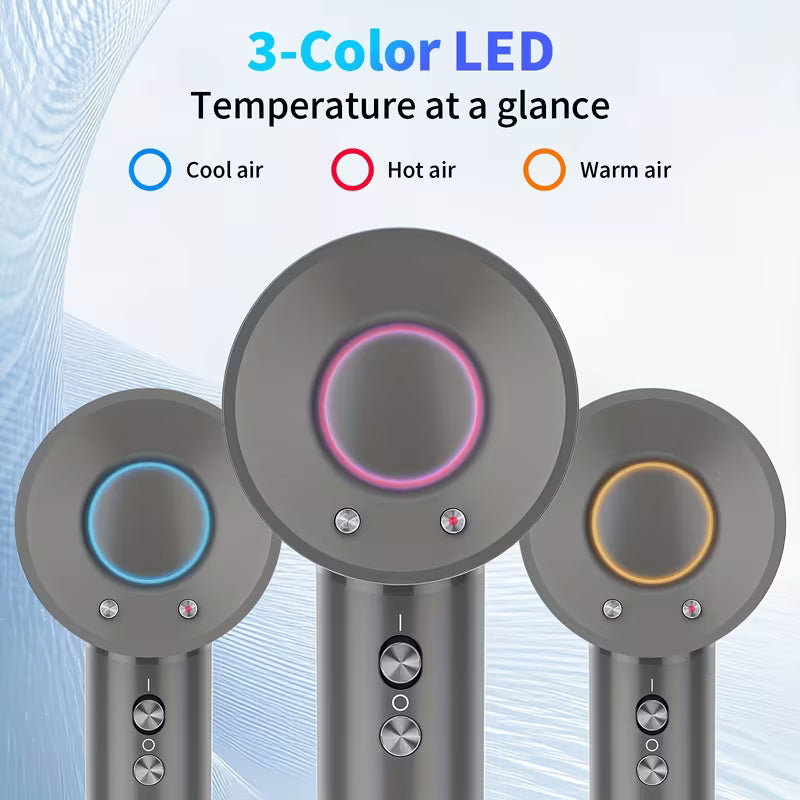 Advanced Ionic Hair Dryer – Rapid Drying with Magnetic Styling Attachments