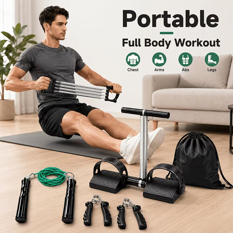 Portable Home Gym Fitness Kit – Full Body Workout Set