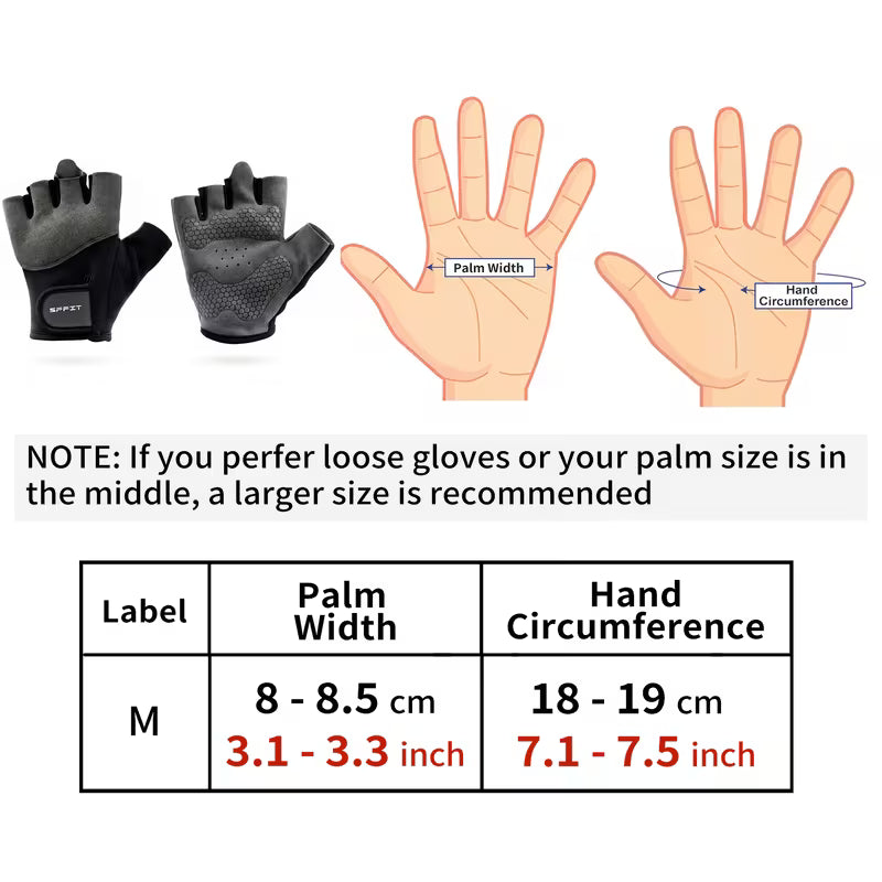 Fingerless Workout Gloves – Breathable Gym & Cycling Grip
