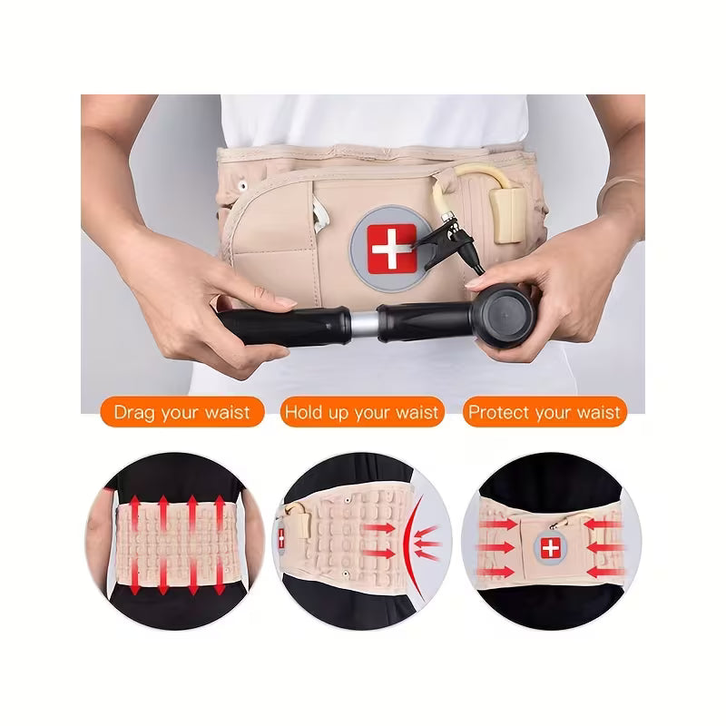 Massage & Decompression Back Belt – Adjustable Fitness Accessory for Workout Support & Therapeutic Relief