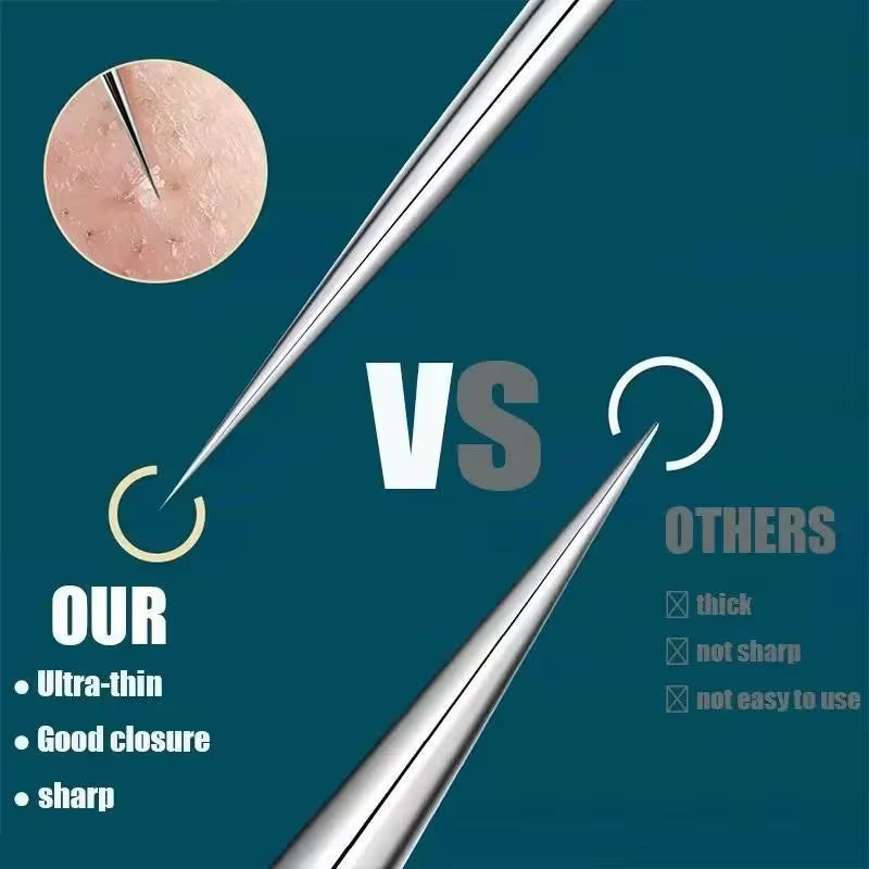 11pcs Professional Needle Set – Ultra-Fine Blackhead Remover & Pimple Picker