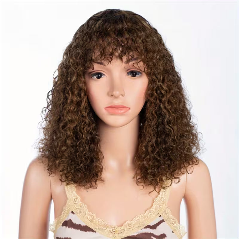 Blonde Balayage Brazilian Bob Wig – Deep Wave, 200% Density