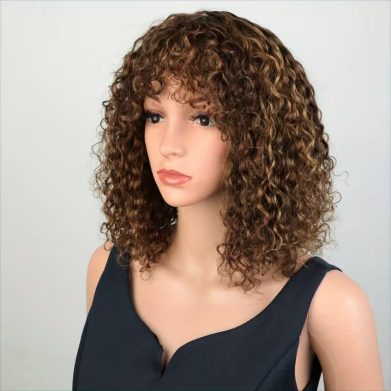 Blonde Balayage Brazilian Bob Wig – Deep Wave, 200% Density