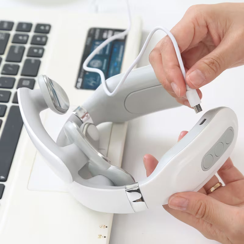 Portable USB-Rechargeable Neck & Shoulder Massager | Deep Relief for Stress & Tension