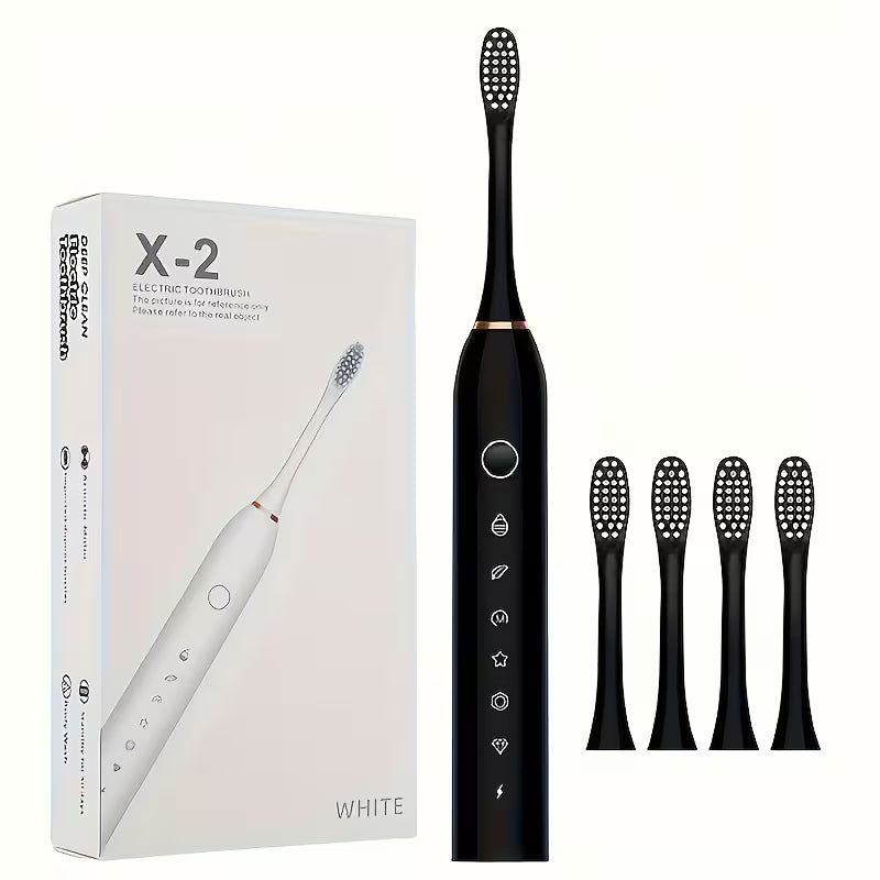 Rechargeable Smart Electric Toothbrush – 8 Heads, 6 Modes