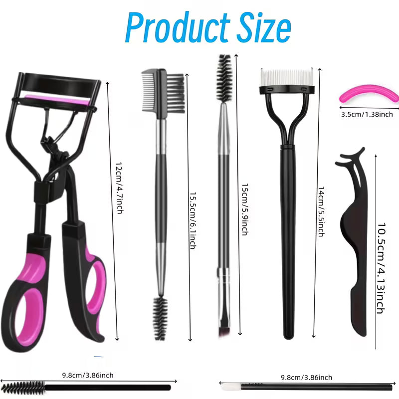 Eyelash Curler & Brow Grooming Set – Complete Lash Kit