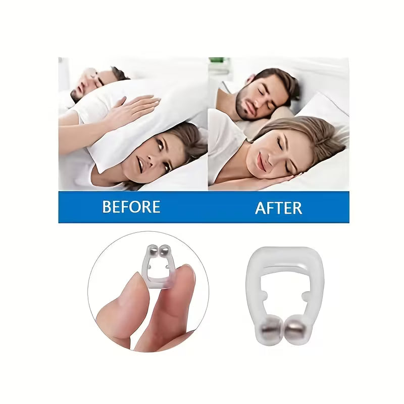 Anti-Snoring Nasal Clip - 4pcs with Box