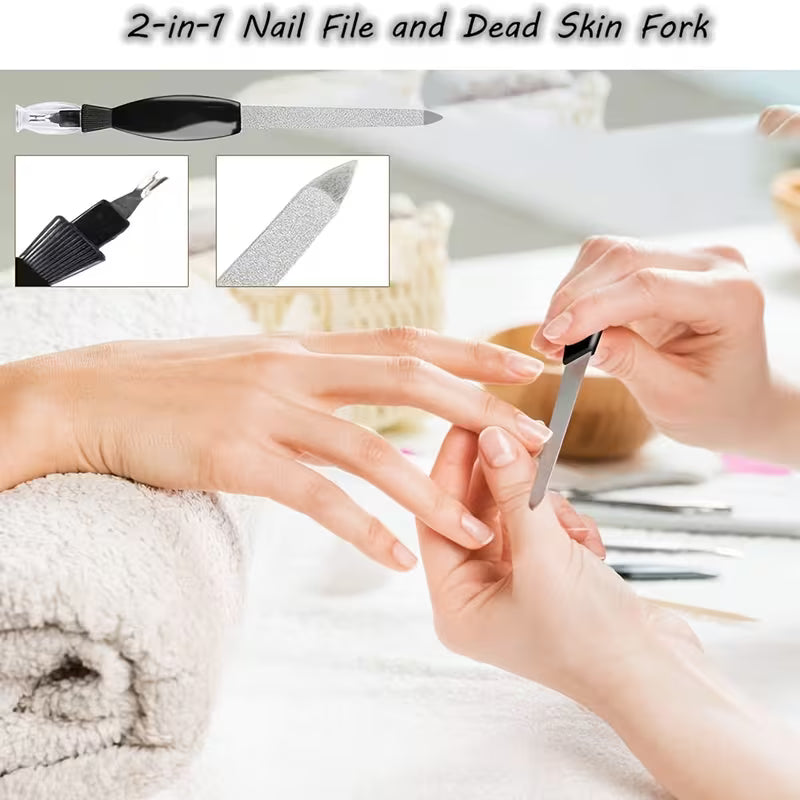 27-in-1 Professional Foot & Pedicure Care Kit – Complete Nail & Cuticle Grooming Set (Portable, No Power Required)