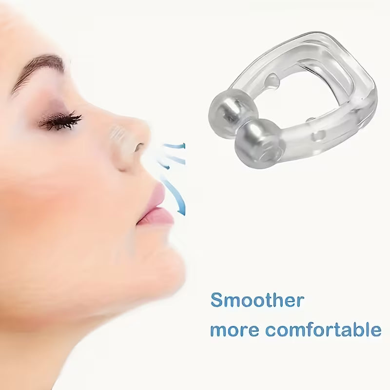 Anti-Snoring Nasal Clip - 4pcs with Box