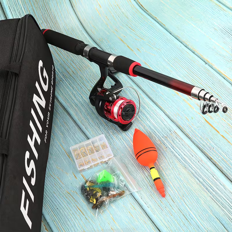 Gradient Fishing Rod & Reel Combo Set – Full Kit