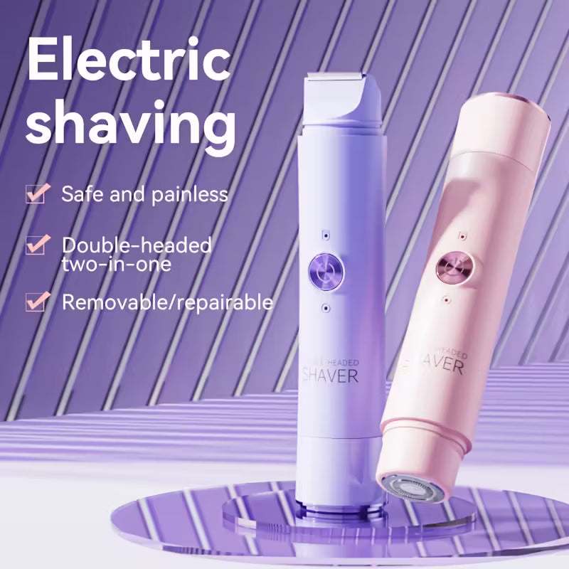 Double-Head Electric Shaver – Wireless USB Bikini & Body Trimmer, Wet & Dry