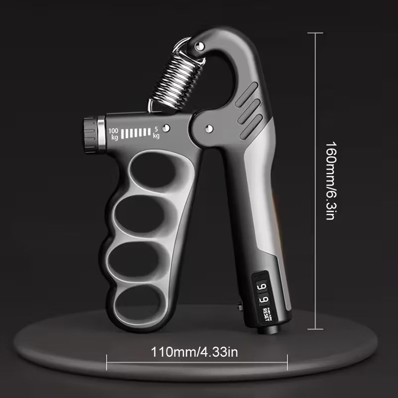 Adjustable Hand Gripper 5–100KG – Grip Strength Trainer with Mechanical Counter