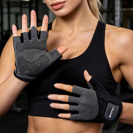 Fingerless Workout Gloves – Breathable Gym & Cycling Grip