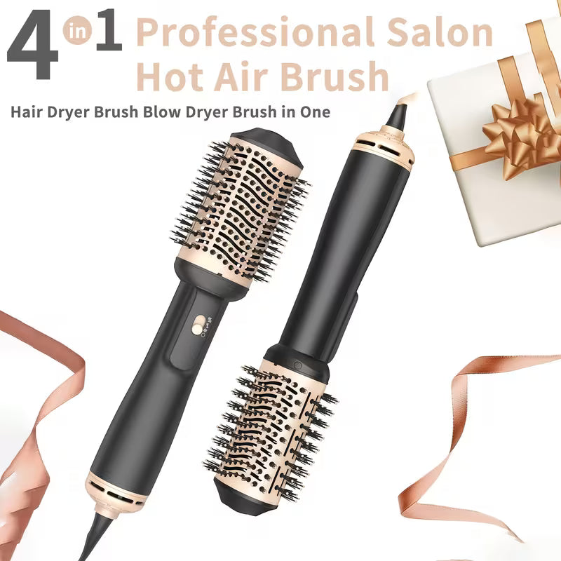 4-in-1 Hair Dryer Brush – Professional Hot Air Volumizer