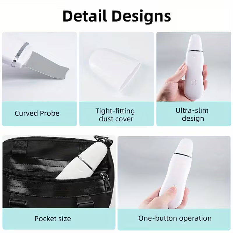 Electric & Manual Blackhead Remover Scraper – Gentle Pore Cleanser for Sensitive Skin