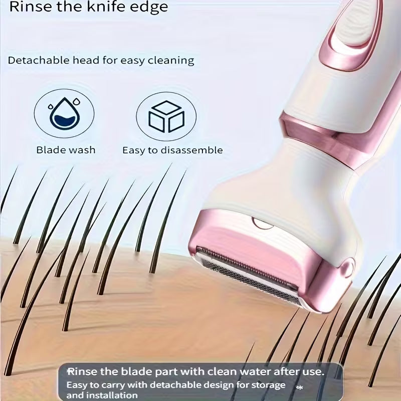 Women’s Electric Hair Remover Set – USB Rechargeable, Multi-Functional, Portable
