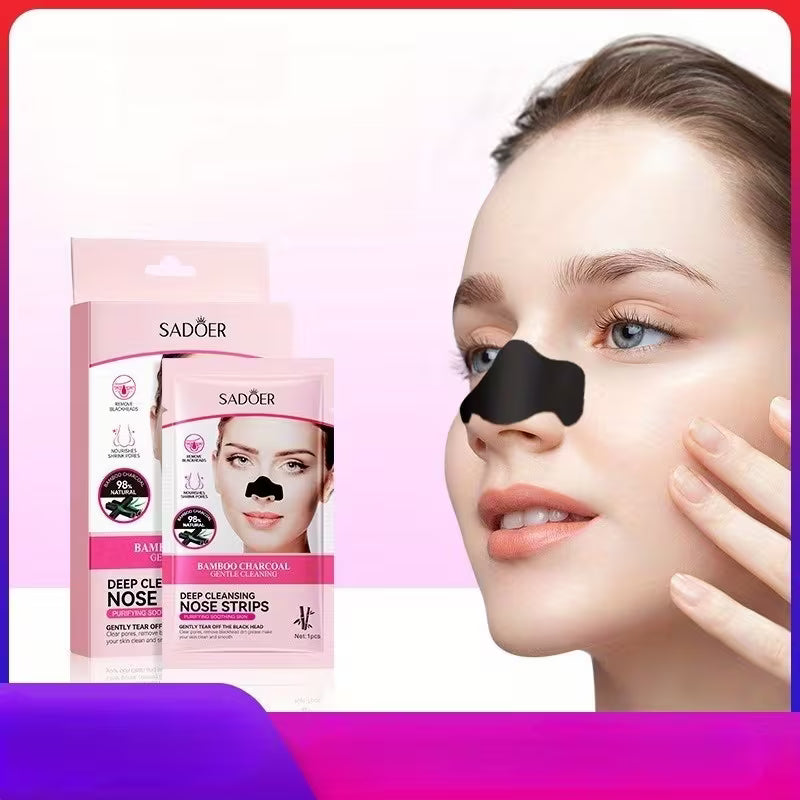 Bamboo Charcoal Deep Cleansing Nose Strips – Blackhead & Whitehead Remover