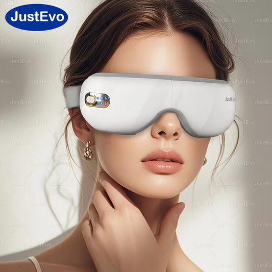 JustEvo Eye Massager – Heated Eye Mask with Music for Relaxation & Eye Care