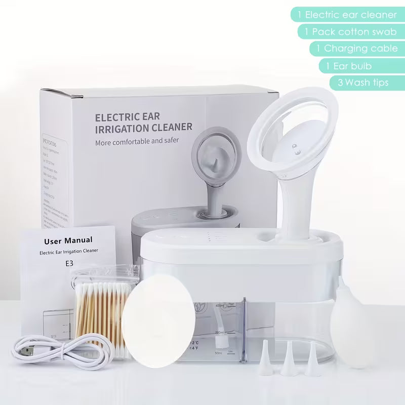 Electric Ear Cleaner – Automatic Earwax & Ear Canal Cleaning Device with Hair Drain Catcher