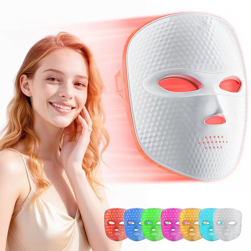 7-Color LED Facial Mask – Skin Firming & Glow Therapy