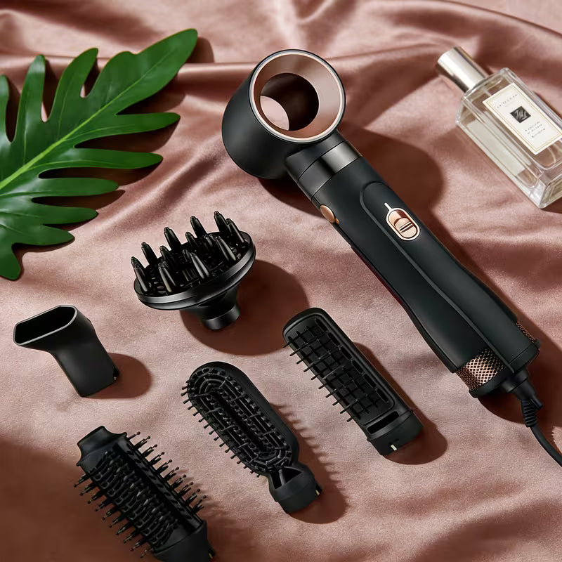 6-in-1 Hair Dryer Brush – Professional Ionic Blow Dryer with Diffuser