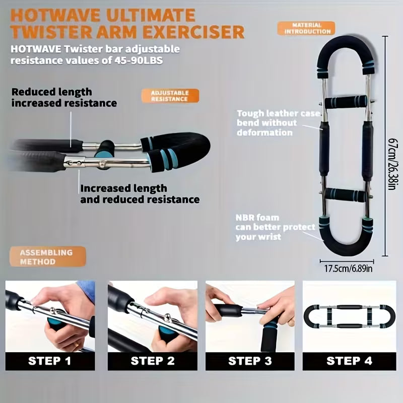 Adjustable Multifunctional U-shaped Arm Strength Trainer For Men