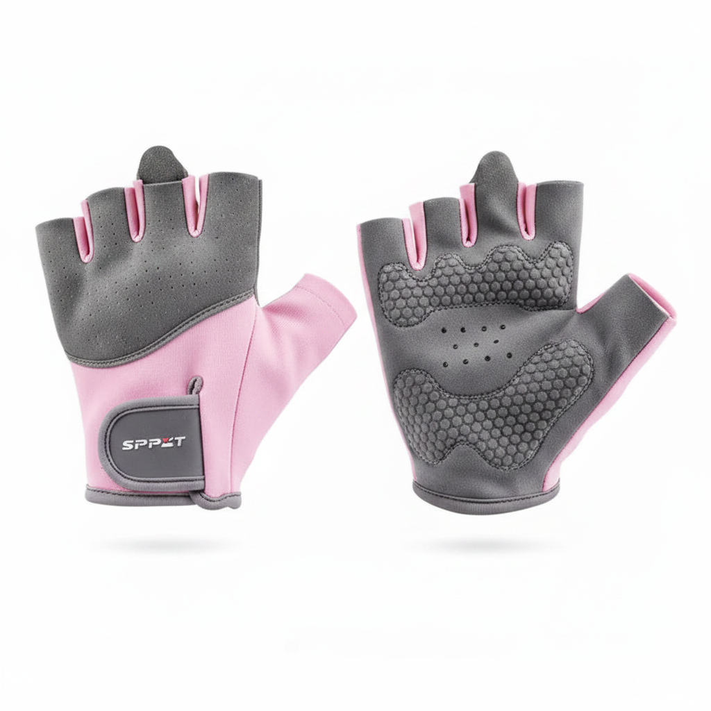 Fingerless Workout Gloves – Breathable Gym & Cycling Grip