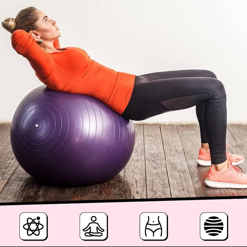 3pcs Fitness Set – Exercise Ball with Pump & Air Plug