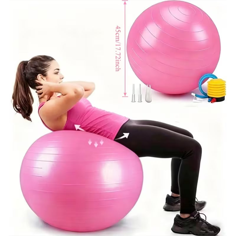 3pcs Fitness Set – Exercise Ball with Pump & Air Plug