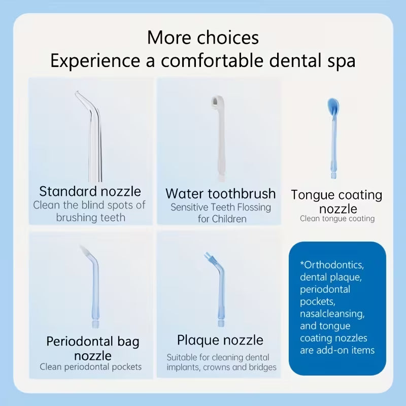 MORX USB Rechargeable Water Flosser – 320ML Portable Oral Cleaner