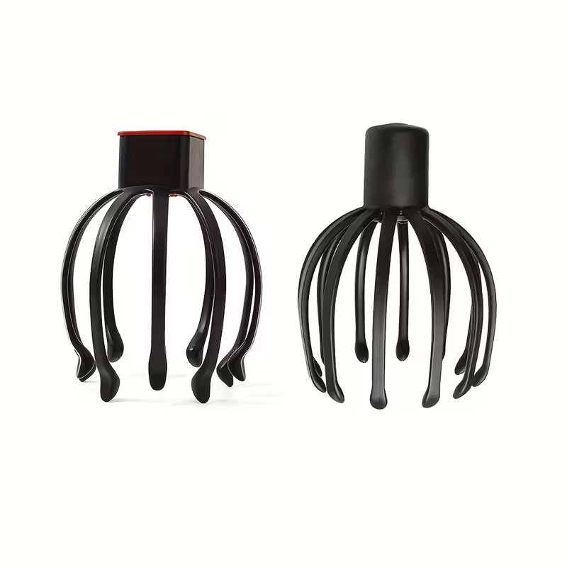 USB Rechargeable 3-Speed Electric Octopus Scalp Massager for Portable Stress Relief.