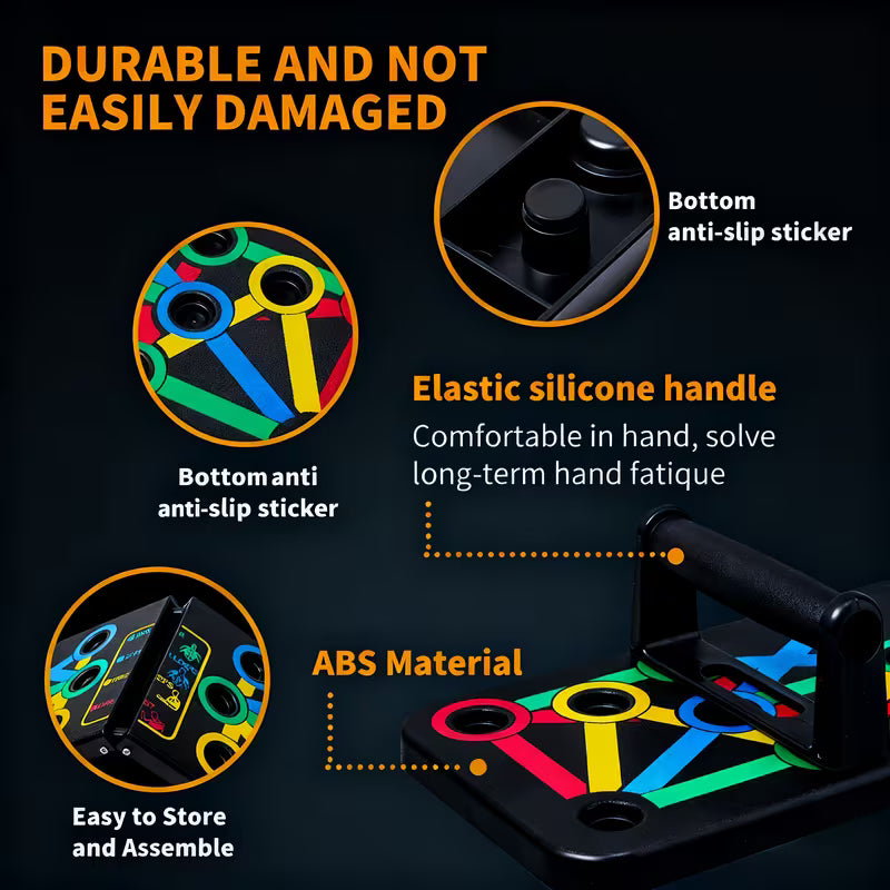 Foldable Push-Up Stands Board – Portable Home Gym Fitness Equipment