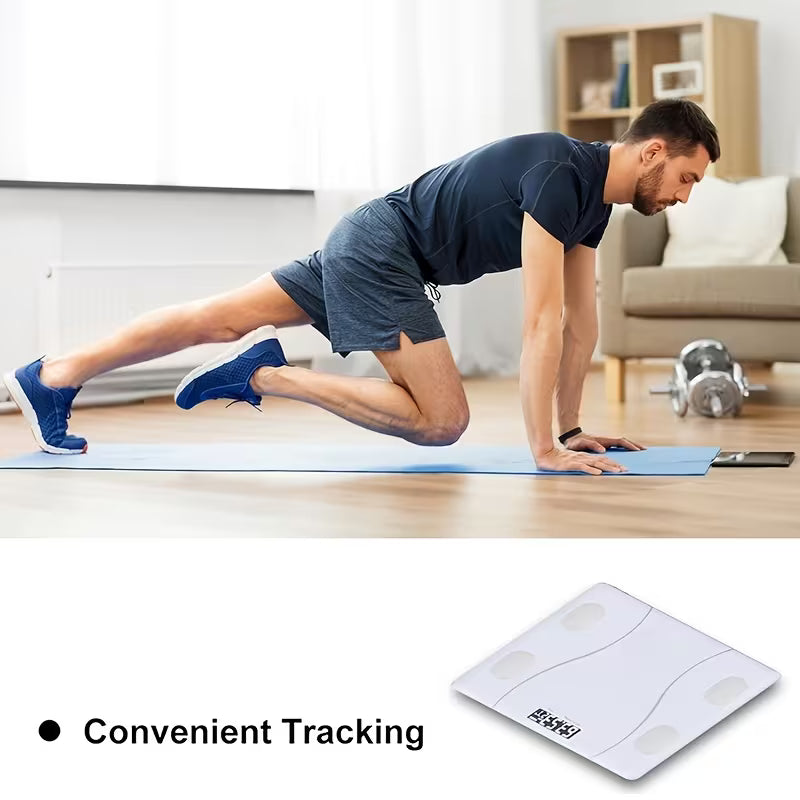 Smart Body Fat Scale – USB Rechargeable Digital BMI & Body Composition Monitor