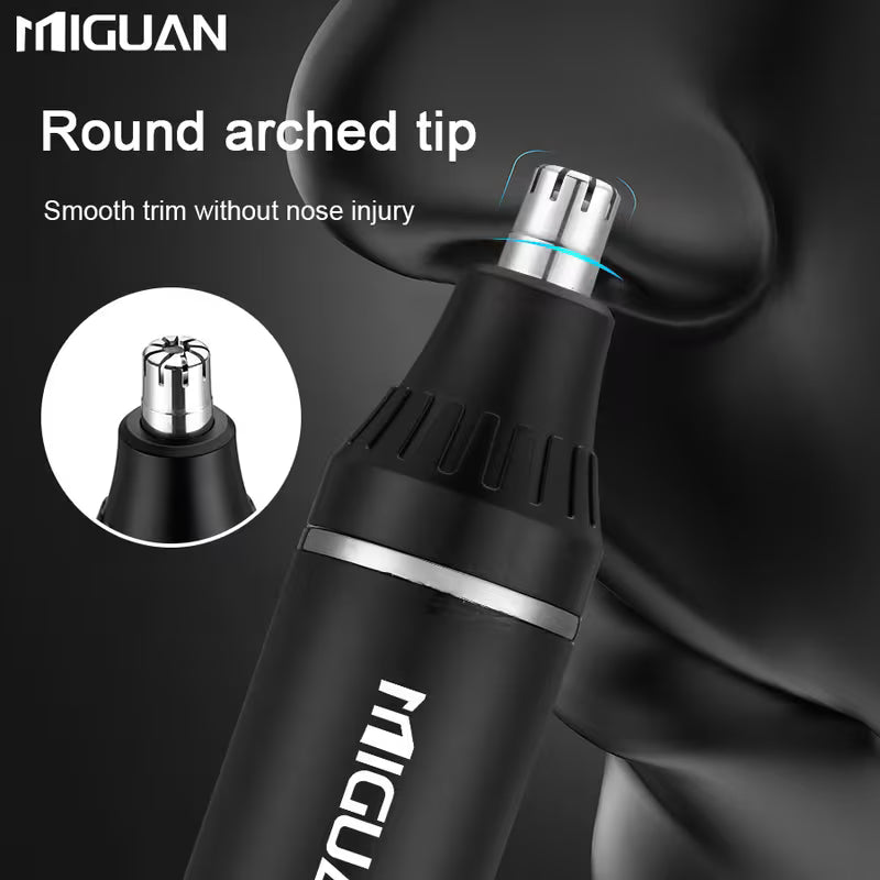 4-in-1 USB Grooming Kit – Nose, Ear, Beard & Eyebrow Trimmer for Men