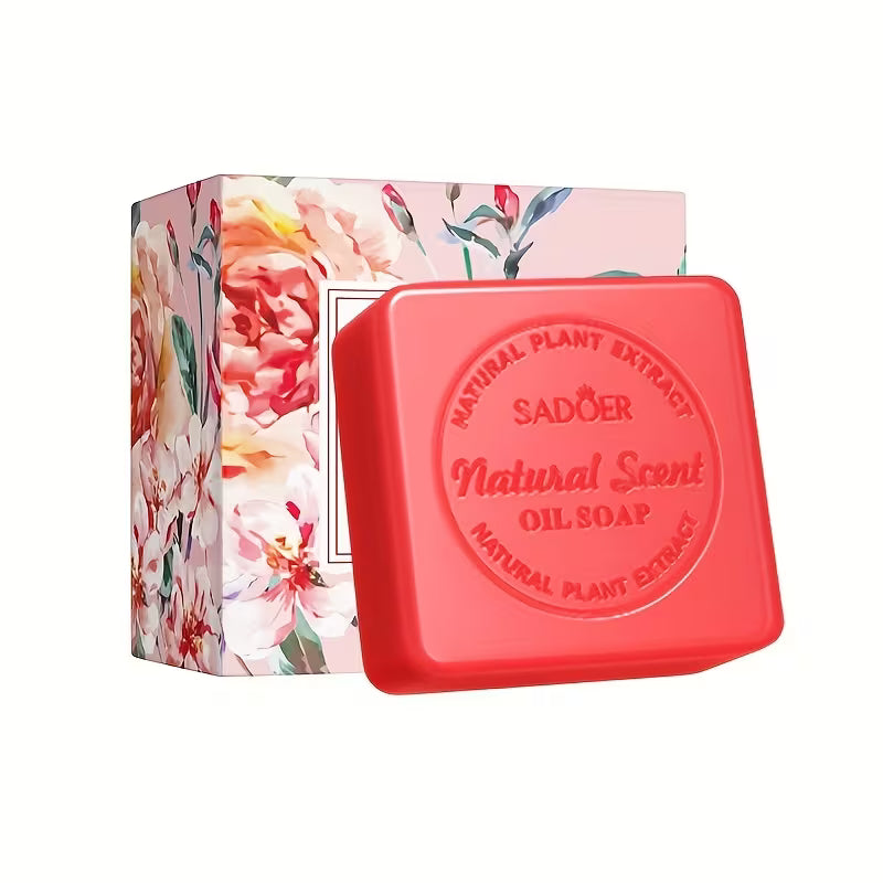 100g Handmade Rose Essential Oil Soap – Moisturizing & Gentle Cleanser