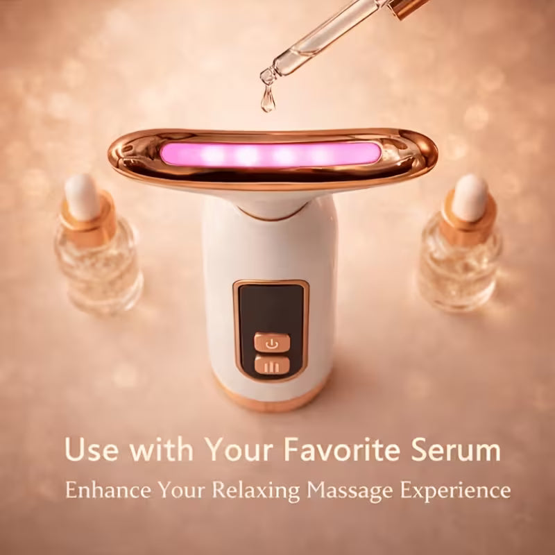 7-Mode Facial & Neck Massager – USB Rechargeable