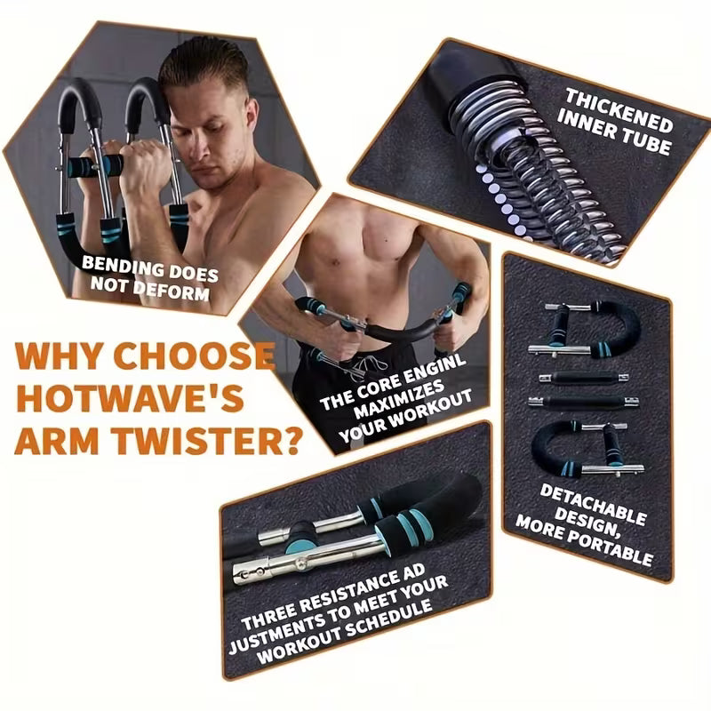 Adjustable Multifunctional U-shaped Arm Strength Trainer For Men